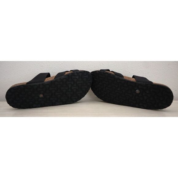 Maui Island 771314 Women's Sz 7M Black Hampton 2-Strap Slip-On Sandals - Picture 4 of 13